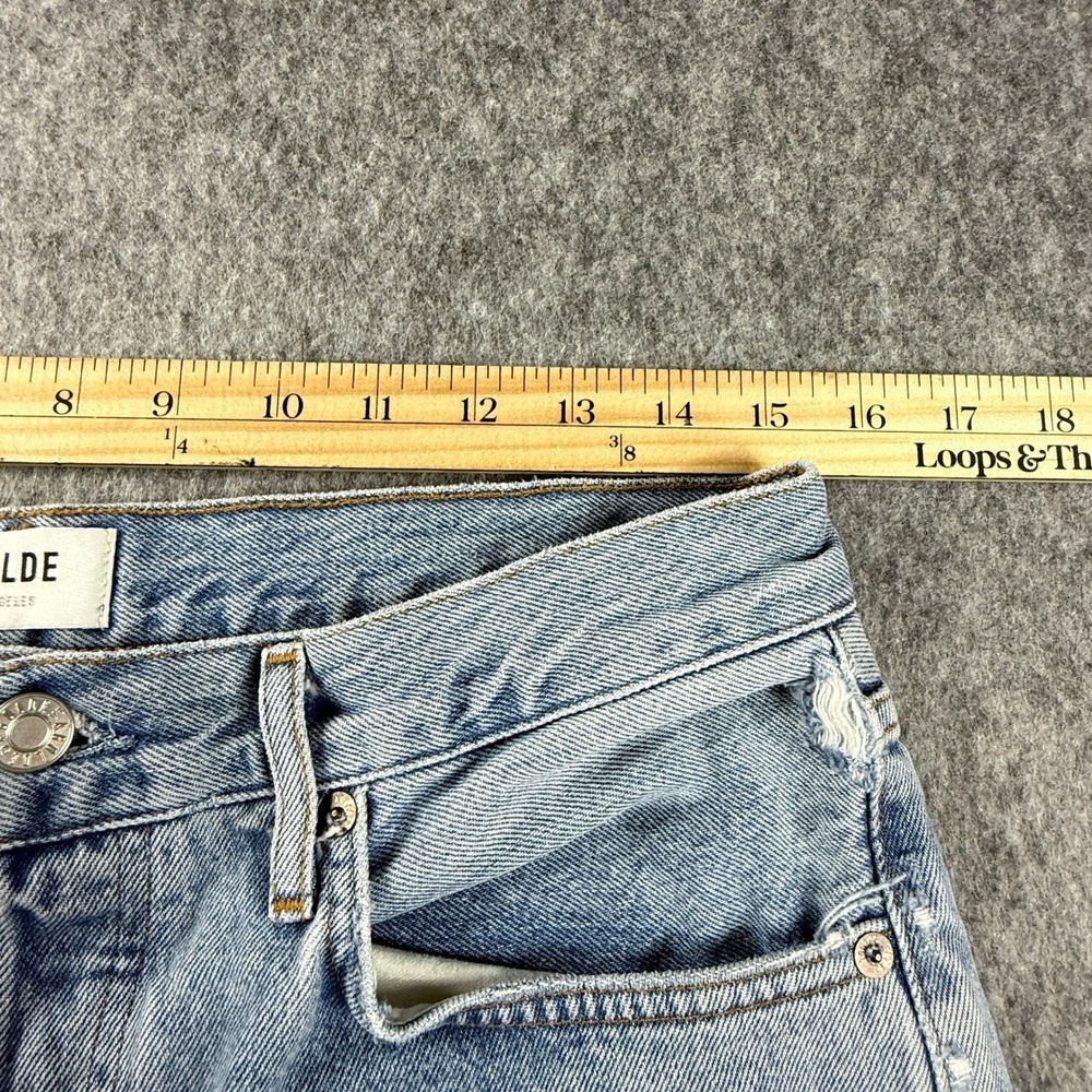 Agolde Womens Size 29 Mid Rise Loose Fit Jeans Light Wash Straight Leg 90's - Picture 2 of 10